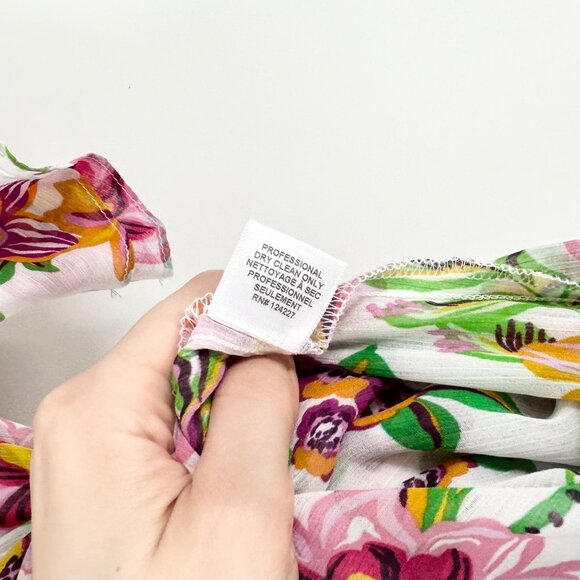 NWT Misa Los Angeles Ranjana Floral Cinch Waist Midi Dress - Picture 12 of 12